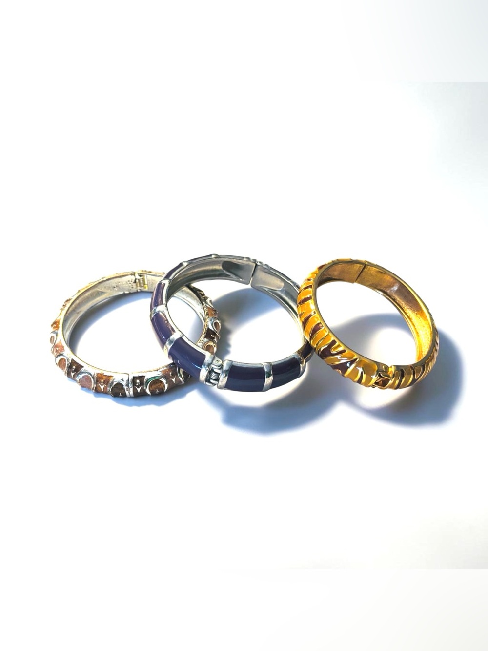 Multi-Stacked Bangle Bracelet Set - Picture 2 of 4